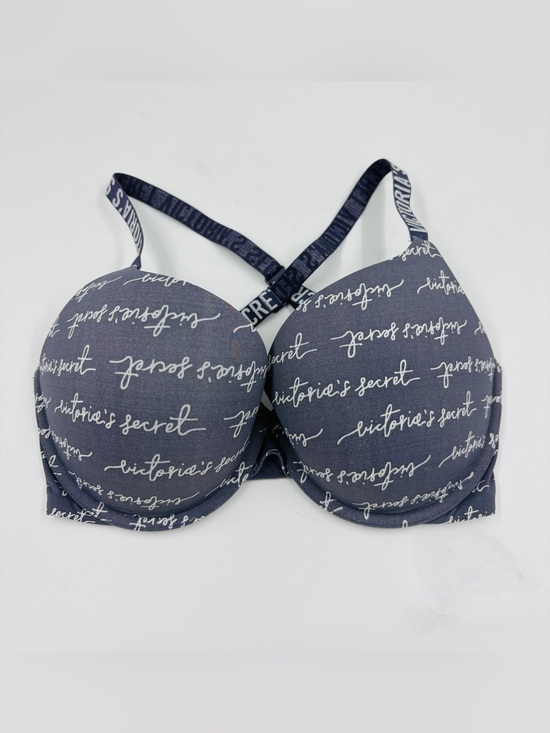 Victoria's Secret Other - VS Victoria’s Secret Push Up Full Coverage Script Logo T-Shirt Bra 32DDD EUC